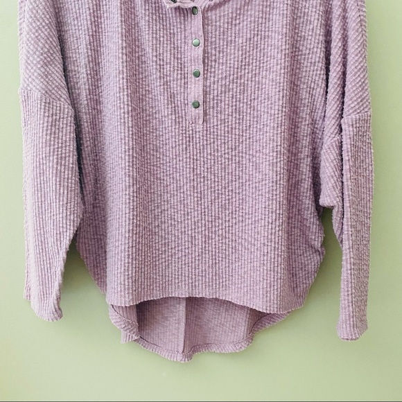 Urban Outfitters Oversized Ribbed Top Purple Sz XS - Picture 4 of 8